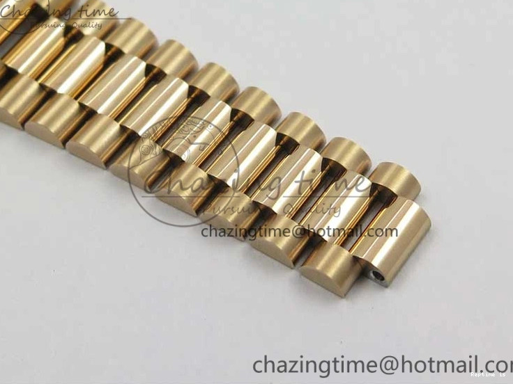 0108 Day-Date 36 RG 128239 Bp Maker Best Edition Pink Dial on RG President Bracelet Sporty 3136